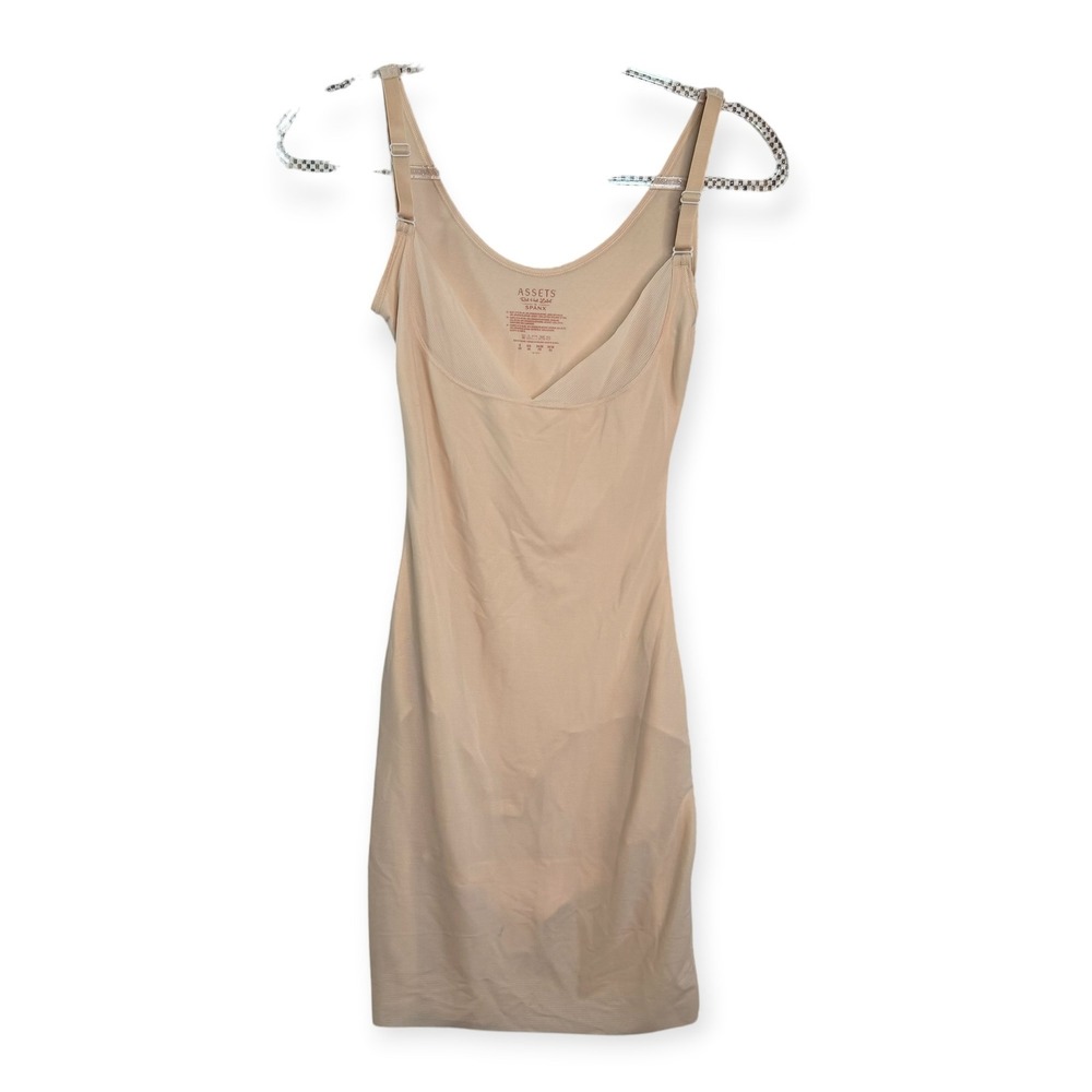 Assets Red Hot Label by Spanx Nude Shapewear Slip Dress Small 112121